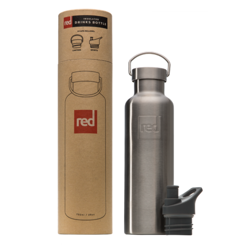 Red Original Insulated Drink Bottle | Doppelwandige Edelstahl Trinkflasche | Farbe - SCHWARZ