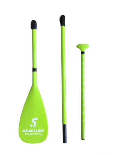 Stemax Voll-Fiberglaspaddel | 3-Piece, Adjustable, grün