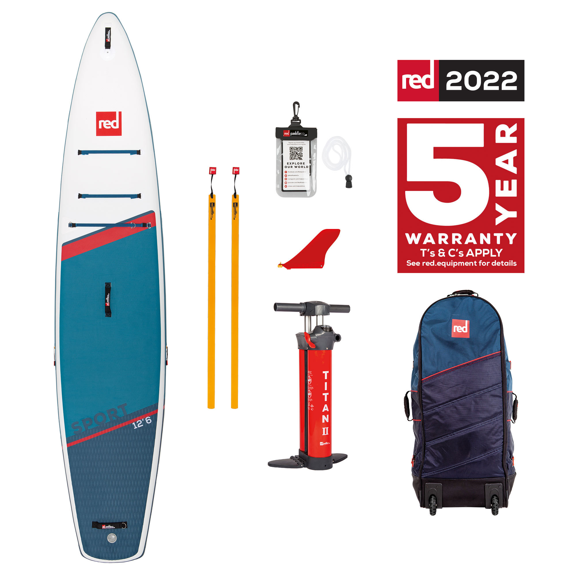 2022 Red Paddle Co. Sport 12'6" x 30" x 5.9" | Touring iSUP